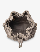 BOX WEAVE BUCKET BAG in Fawn by Elms + King