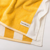 THE BEACH TOWEL in Crew Mimosa Yellow Stripe from Business & Pleasure Co
