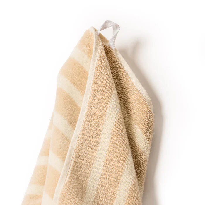 THE BEACH TOWEL in Monaco Natural Stripe from Business & Pleasure Co