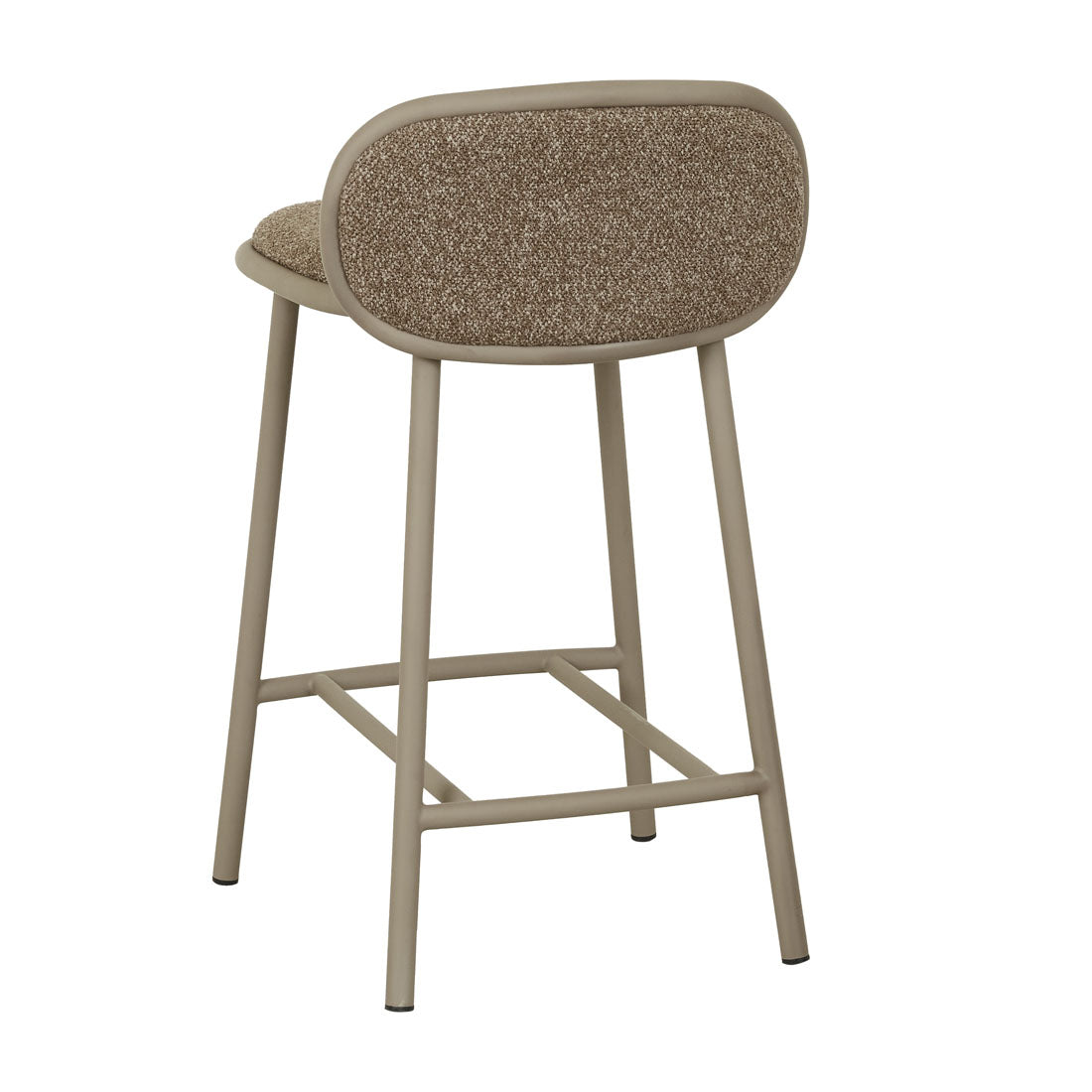 Pebble Barstool in Shiitake-Matt Latte by GlobeWest at Darling & Domain