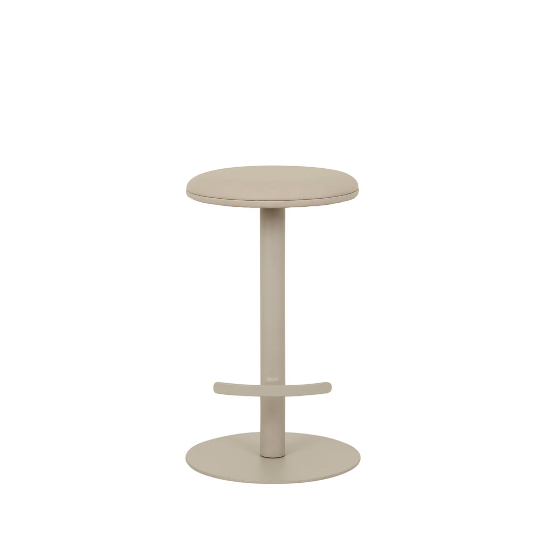 PLUM SWIVEL BARSTOOL in Lustrell Aura Natural - Matt Cashmere by GlobeWest at Darling & Domain
