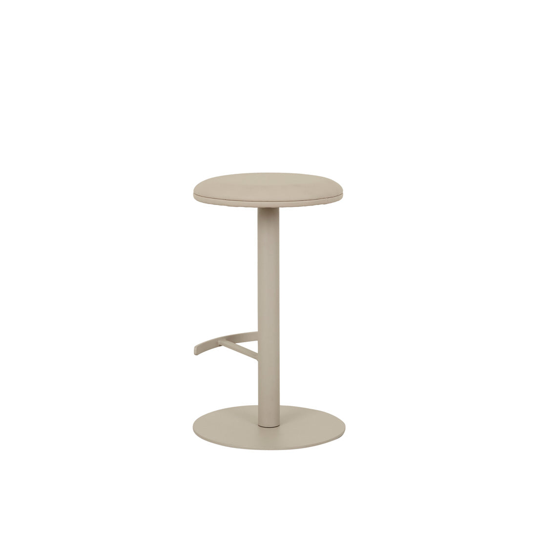 PLUM SWIVEL BARSTOOL in Lustrell Aura Natural - Matt Cashmere by GlobeWest at Darling & Domain