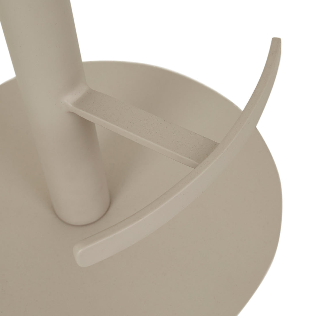 PLUM SWIVEL BARSTOOL in Lustrell Aura Natural - Matt Cashmere by GlobeWest at Darling & Domain