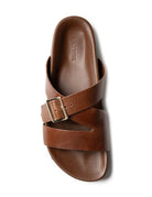 BUCKLE STRAP SLIDE in Cognac by La Tribe