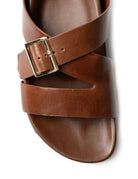 BUCKLE STRAP SLIDE in Cognac by La Tribe