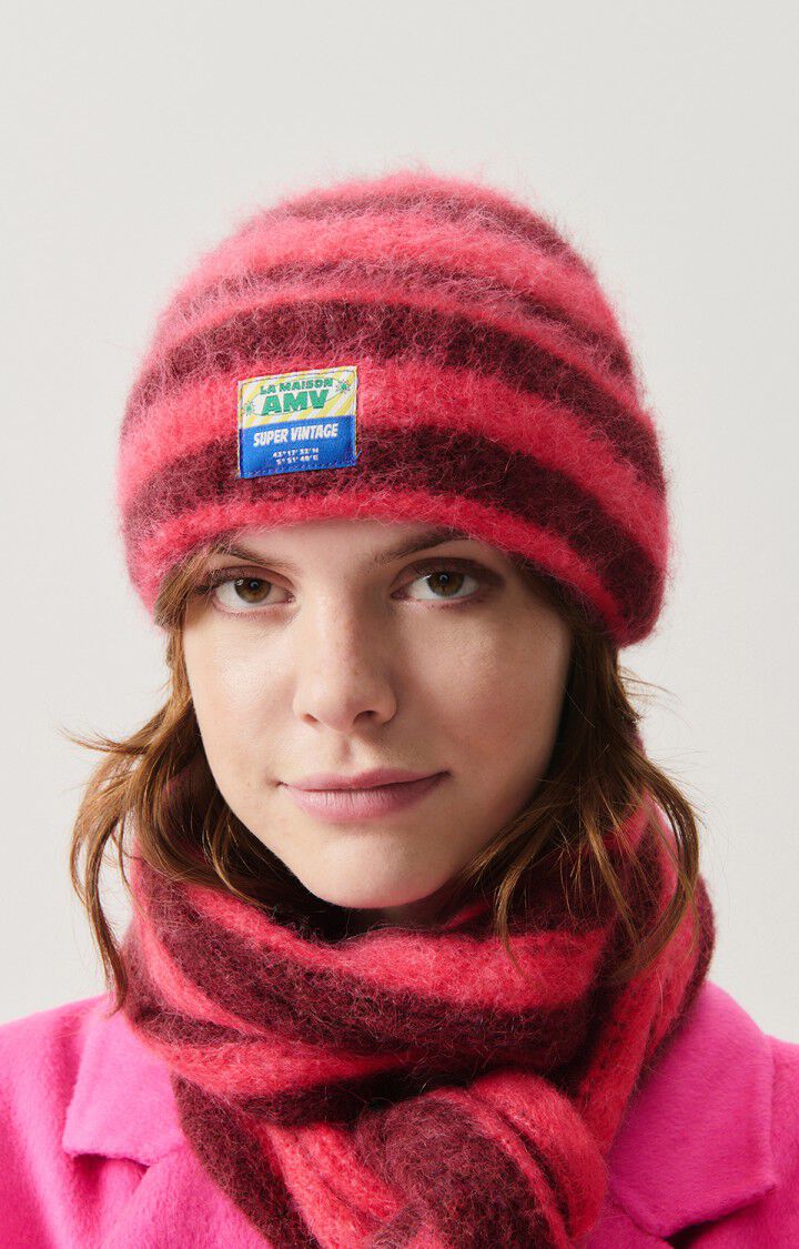 SCARF BYM20A in Burgundy + Hortensia Striped by American Vintage