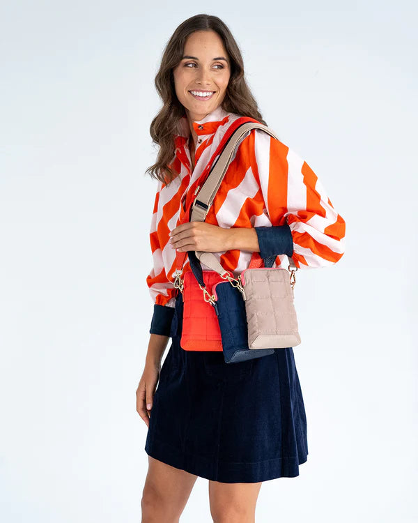 BAKER PHONE BAG in Red by Elms and King