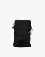 BAKER PHONE BAG in Black by Elms and King
