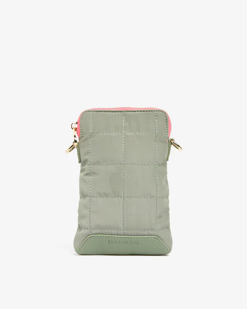 BAKER PHONE BAG in Sage by Elms and King