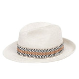 BORSALINO HAT | Off white with ribbon