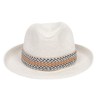 BORSALINO HAT | Off white with ribbon