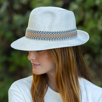 BORSALINO HAT | Off white with ribbon