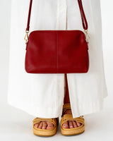 BURBANK CROSSBODY LARGE in Burgundy by Elms and King