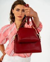 BURBANK CROSSBODY LARGE in Burgundy by Elms and King