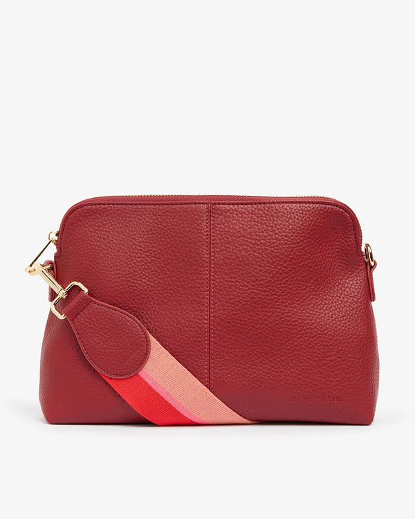 BURBANK CROSSBODY LARGE in Burgundy by Elms and King