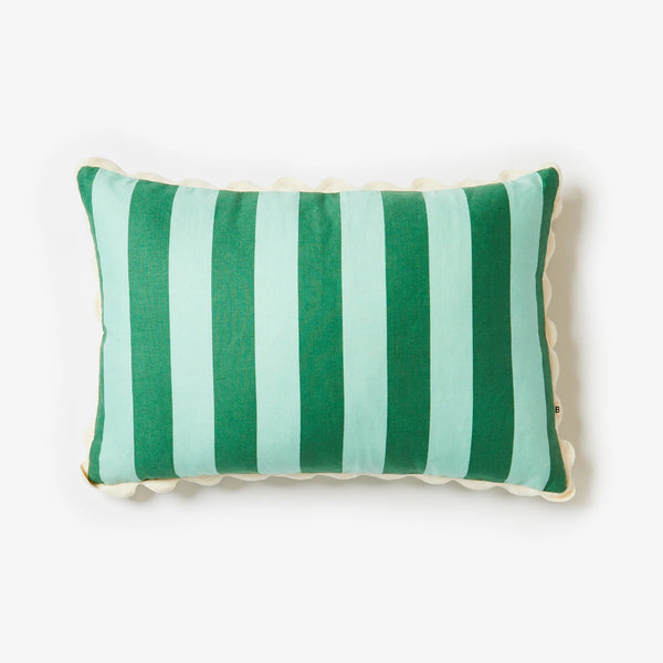 BOLD STRIPE VERDE CUSHION 60x40cm from Bonnie and Neil