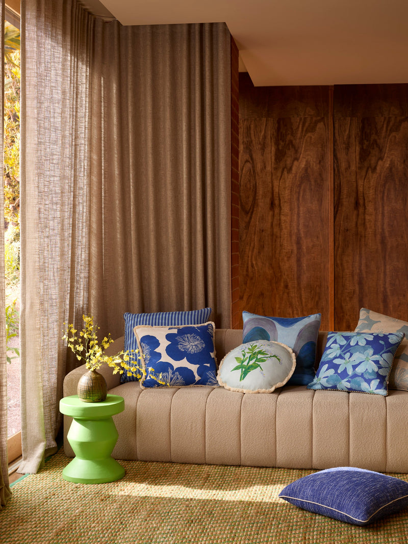 JARDIN BLUE CUSHION - 50cm from Bonnie and Neil
