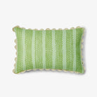 MINI WAVES MINT LINEN CUSHION - 60cm x 40cm from Bonnie and Neil