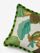 WILD PANSY VERDE LINEN CUSHION - 50cm from Bonnie and Neil