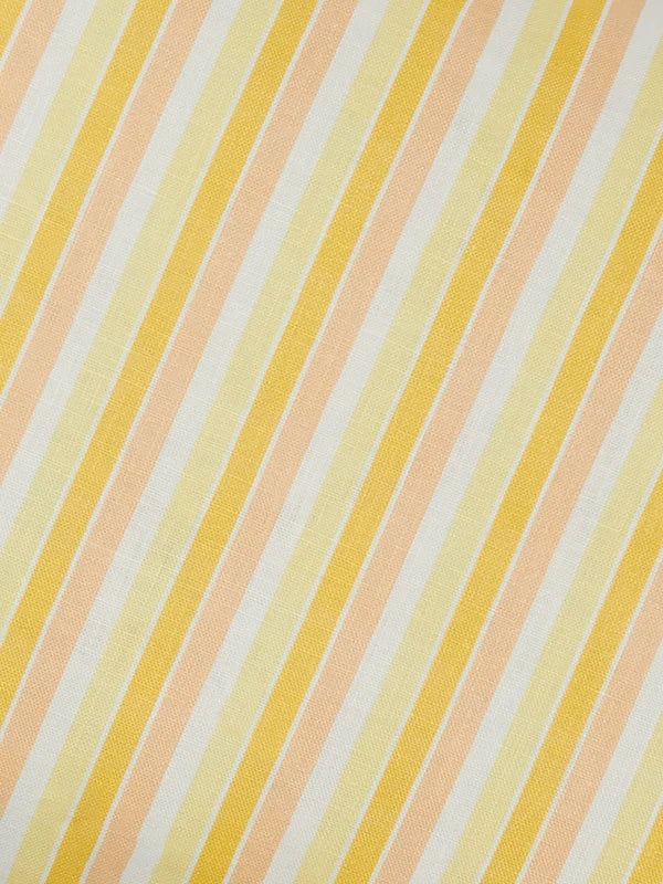 GARDEN STRIPE YELLOW CUSHION in 60cmx40cm from Bonnie and Neil