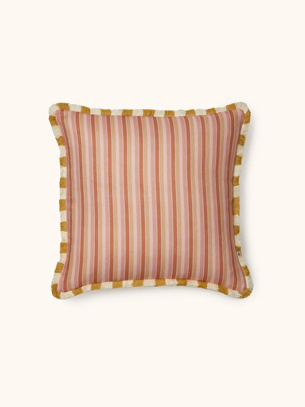 GARDEN STRIPE PINK CUSHION in 50cm from Bonnie and Neil