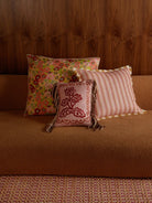 MARTINE MINI BLUFF CUSHION in LEA BLUE from Bonnie and Neil