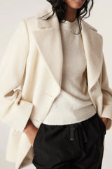 Cable Melbourne VICUNA COAT in Winter White