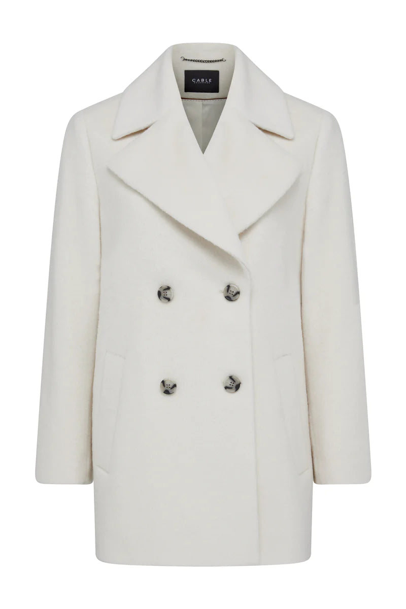 Cable Melbourne VICUNA COAT in Winter White