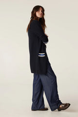 TRIBECA MERINO CARDIGAN in Midnight Navy from Cable Melbourne