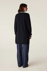 TRIBECA MERINO CARDIGAN in Midnight Navy from Cable Melbourne