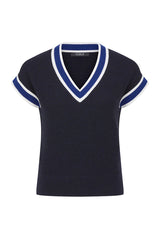 TRIBECA MERINO TOP in Midnight Navy from Cable Melbourne