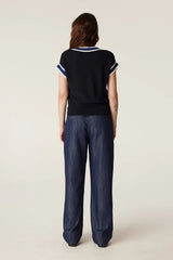 TRIBECA MERINO TOP in Midnight Navy from Cable Melbourne