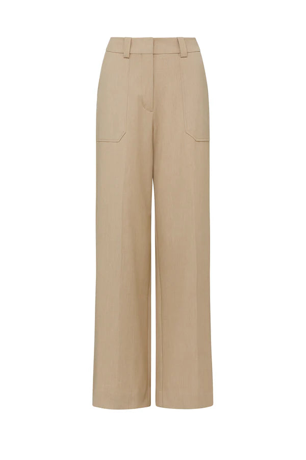 EVIE WIDE LEG PANT in Light Camel from Cable Melbourne