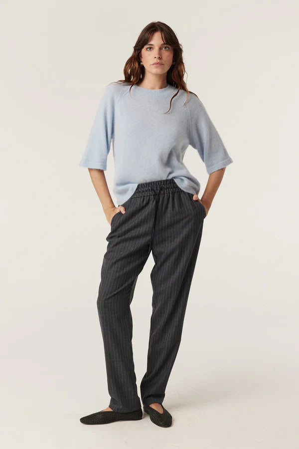 VINCENT WOOL PANT in Grey Pinstripe from Cable Melbourne