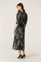 HOLLY DRESS in Linear Flower from Cable Melbourne