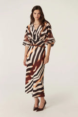 SASHA SKIRT in Zebra Print from Cable Melbourne