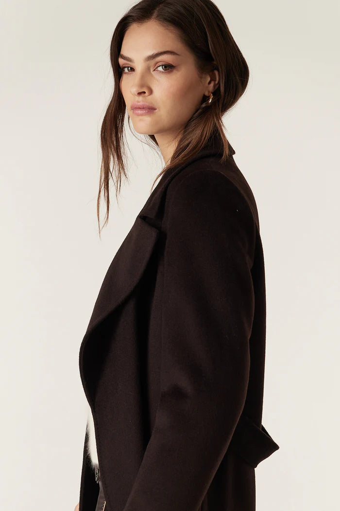 EVANS WOOL COAT in Espresso from Cable Melbourne