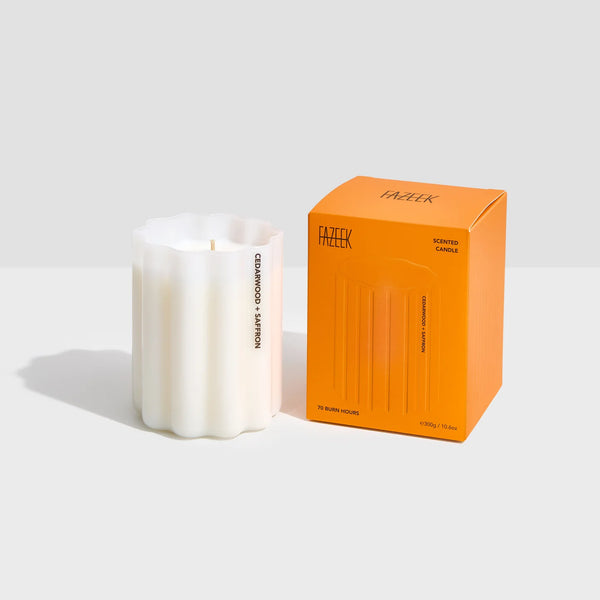 WAVE CANDLE | Cedarwood + Saffron