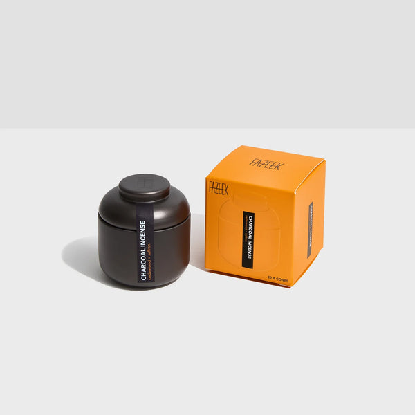 INCENSE CONES 20 PACK in Cedarwood + Saffron from Fazeek