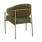 EDMUND DINING ARMCHAIR in Turtle Shell-Loden by GlobeWest at Darling & Domain