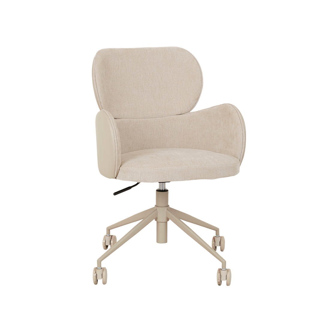 EDWIN OFFICE CHAIR in Almond Milk-Sandstone Pu by GlobeWest at Darling & Domain
