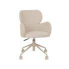 EDWIN OFFICE CHAIR in Almond Milk-Sandstone Pu by GlobeWest at Darling & Domain