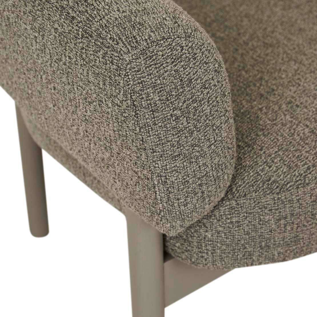 JENSON OCCASIONAL CHAIR in Moss Tweed / Snowgum by GlobeWest at Darling & Domain