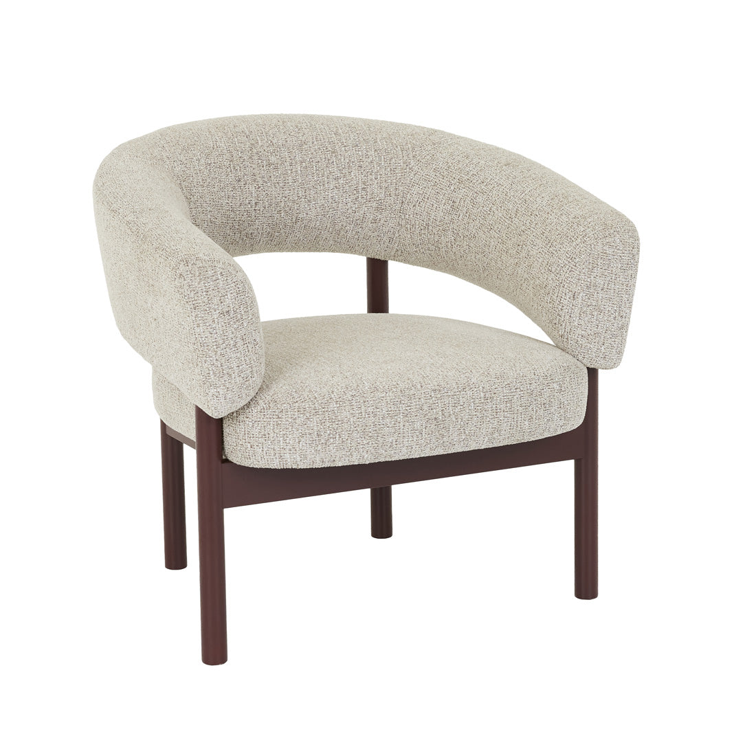 JENSON OCCASIONAL CHAIR in Owl Speckle / Shiraz by GlobeWest at Darling & Domain