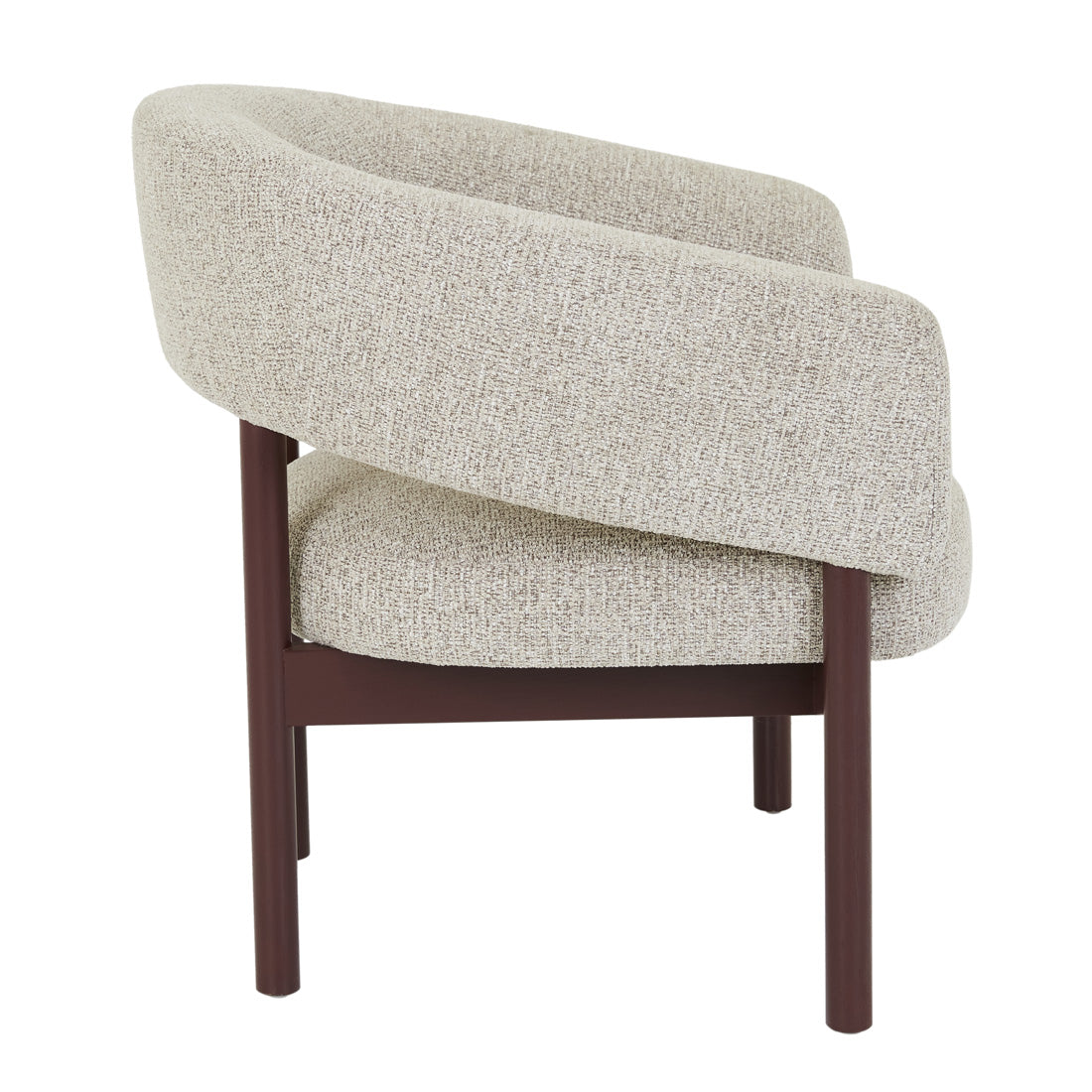 JENSON OCCASIONAL CHAIR in Owl Speckle / Shiraz by GlobeWest at Darling & Domain