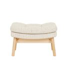 KIP OTTOMAN in White Bark - Natural Ash by GlobeWest at Darling & Domain