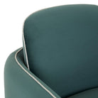 LEORA OCCASIONAL CHAIR in Peacock Velvet with Ether Tweed by GlobeWest at Darling & Domain