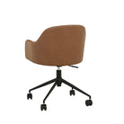 RILEY OFFICE CHAIR in Tawny-Nutmeg PU by GlobeWest at Darling & Domain