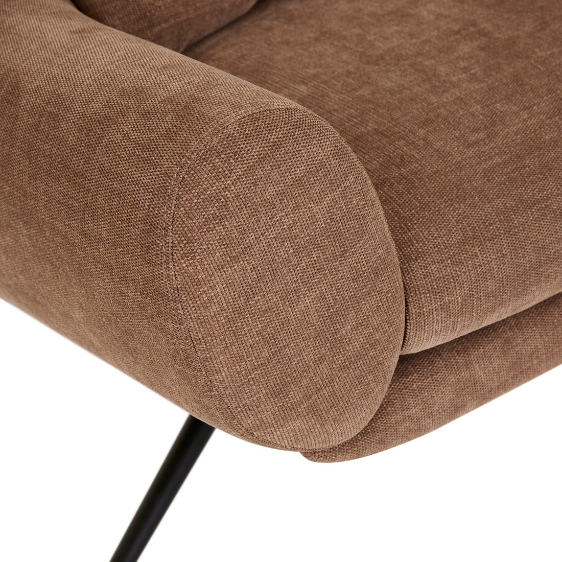 Rowan Occasional Chair in Copeland Hazel with Black Metal by GlobeWest at Darling & Domain