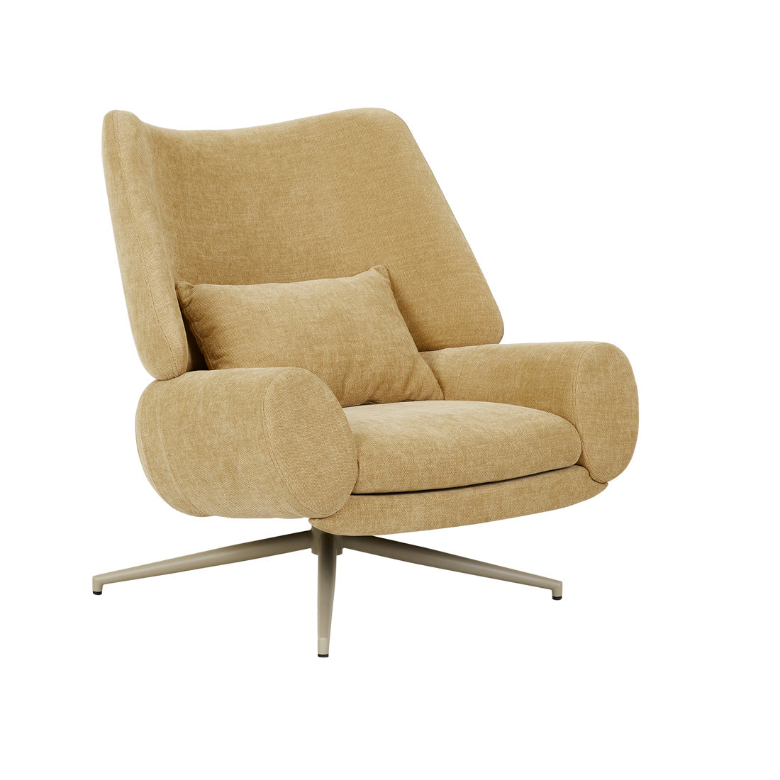 Rowan Occasional Chair in Copeland Honey with Matt Cashmere Metal by GlobeWest at Darling & Domain